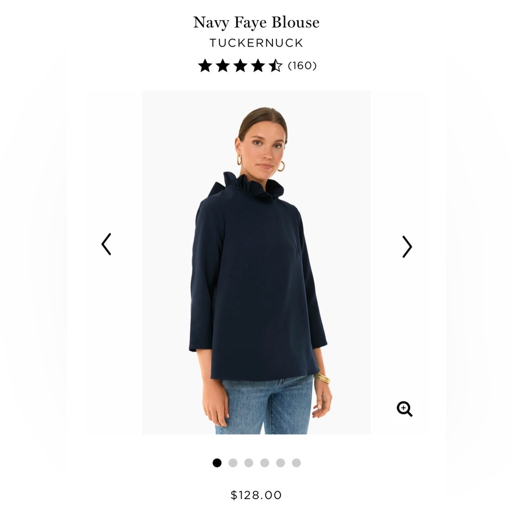 Tuckernuck pomander place navy top sz small